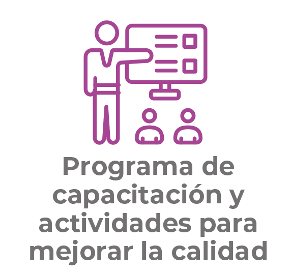 Capacitación y actividades para mejorar la calidad
